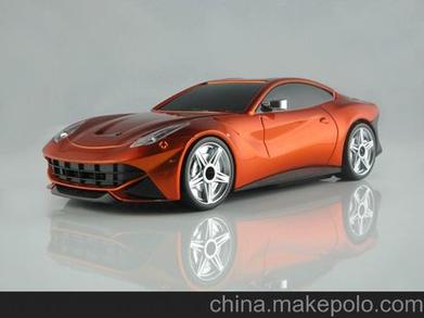 gps导航仪 合金法拉利f12车模 带闪光灯 全能二合一